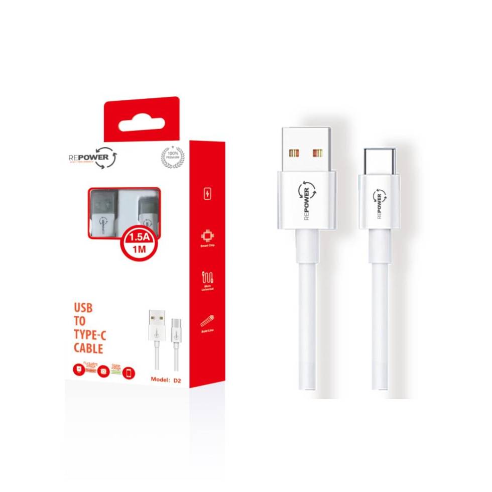 USB TO TYPE- C CABLE D2 1MT REPOWER
