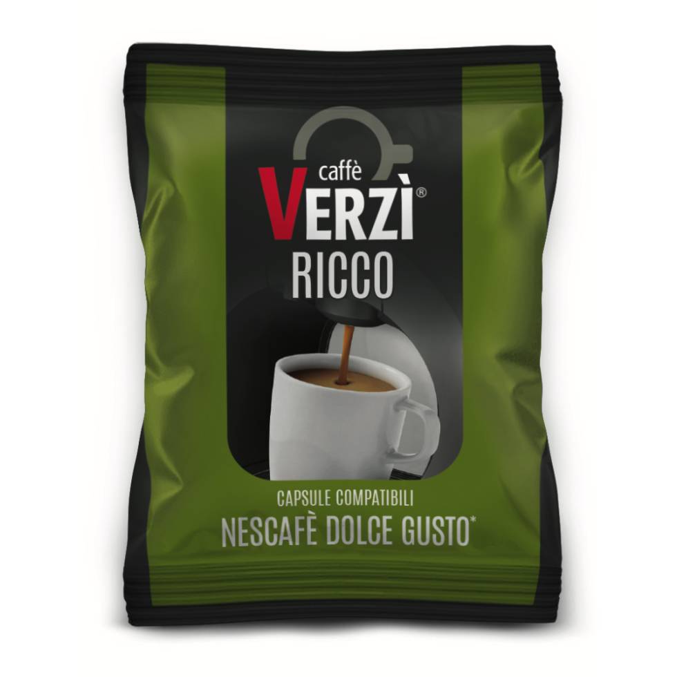 CAPSULE CAFFE' VERZI' COMPATIBILE DOLCEGUSTO GUSTO RICCO 50PZ - immagine 2