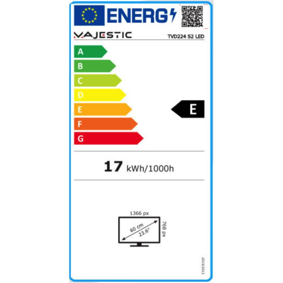 TV MAJESTIC 24" LED-DVB-T2 DVB-S2 - immagine 4