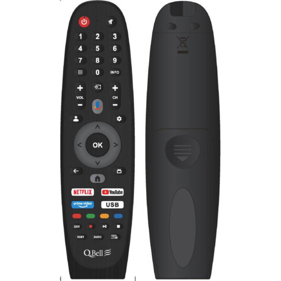 TV SMART Q.BELL GOOGLE TV 55" 4K ULTRA HD BLACK - immagine 2