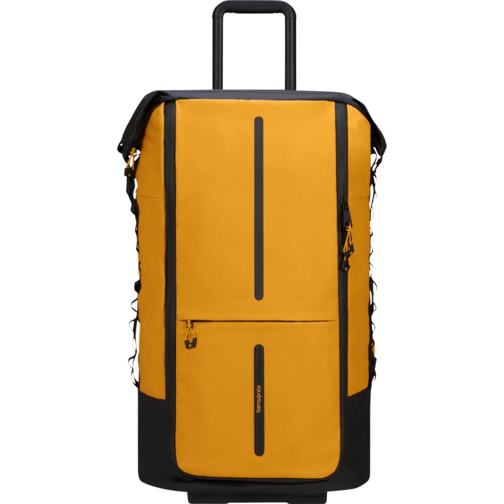ECODIVER Borsone pieghevole con ruote 4-in-1 Giallo