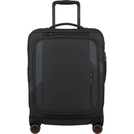 GLAZED Trolley espandibile (4 ruote) 55cm Nero