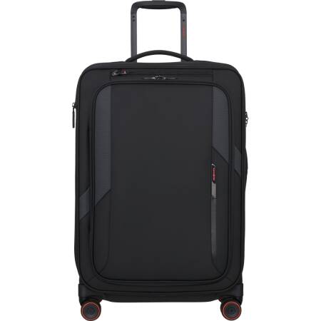 GLAZED Trolley espandibile (4 ruote) 67cm Nero