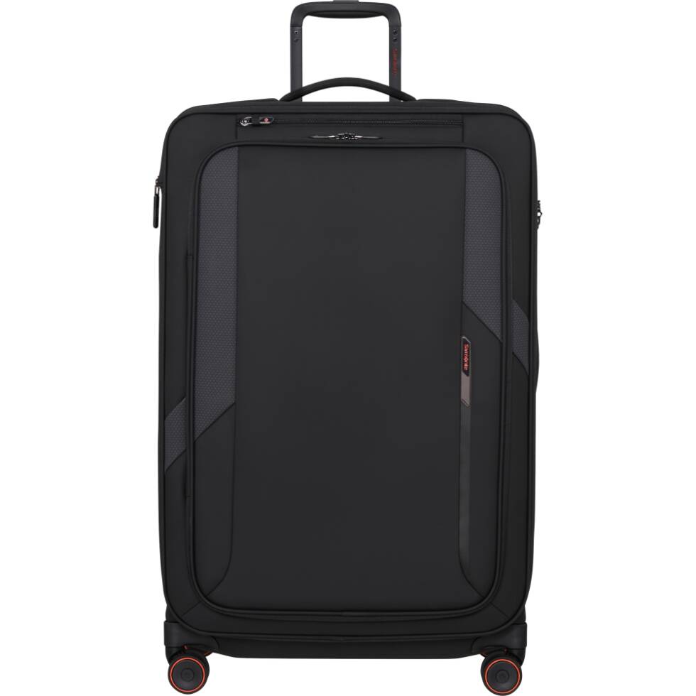 GLAZED Trolley espandibile (4 ruote) 78cm Nero