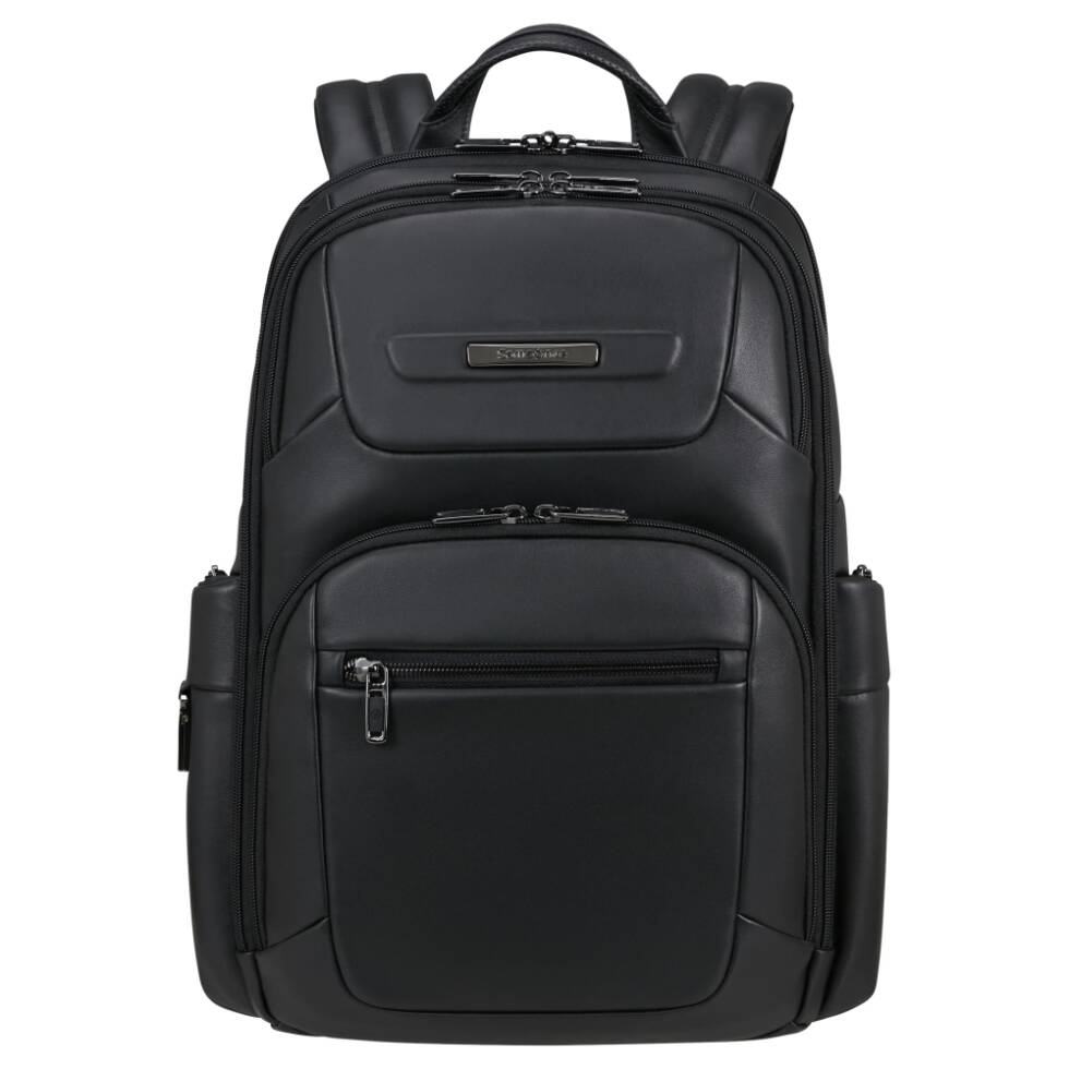 PRO-DLX LEATHER Zaino professionale 15.6" Nero